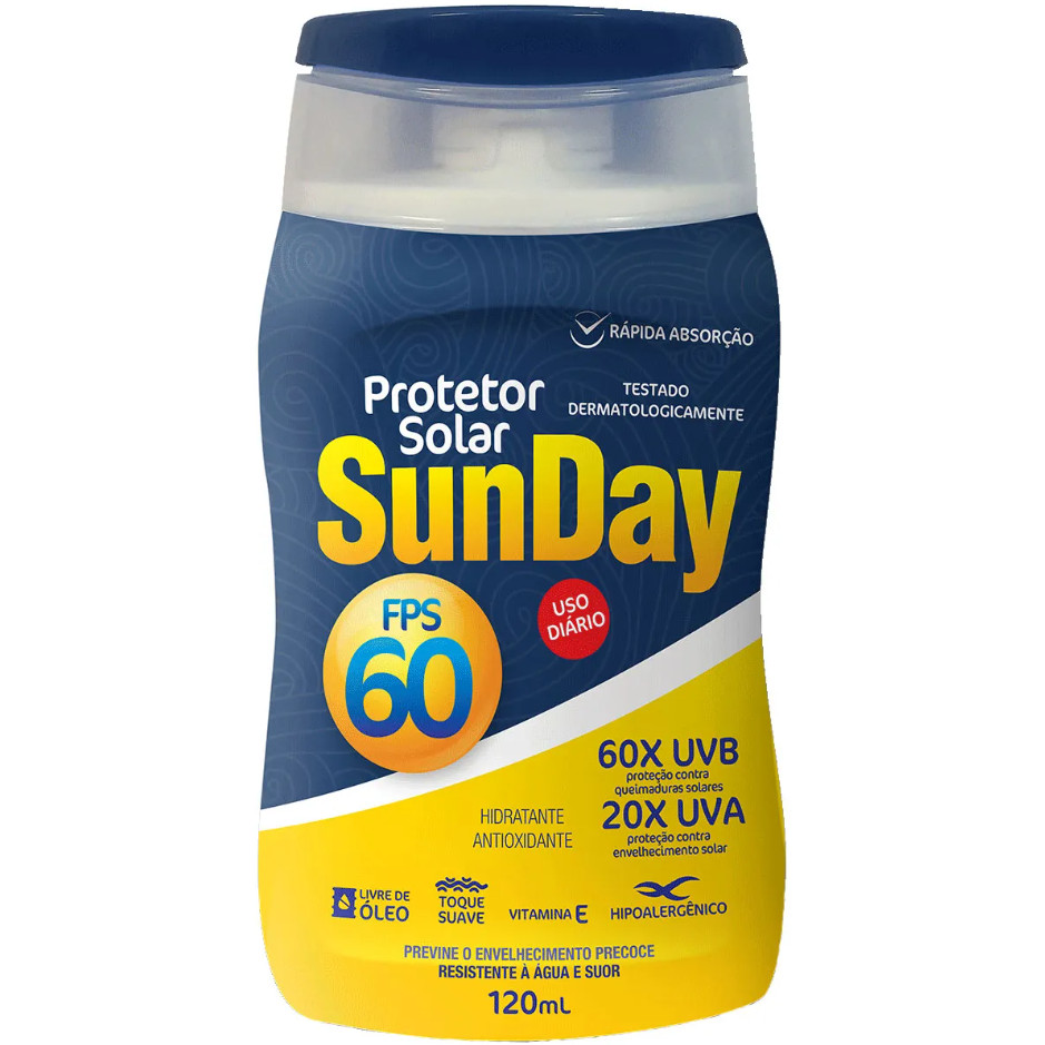 PROTETOR SOLAR SUNDAY FPS 60 120G em Oferta na Shopee