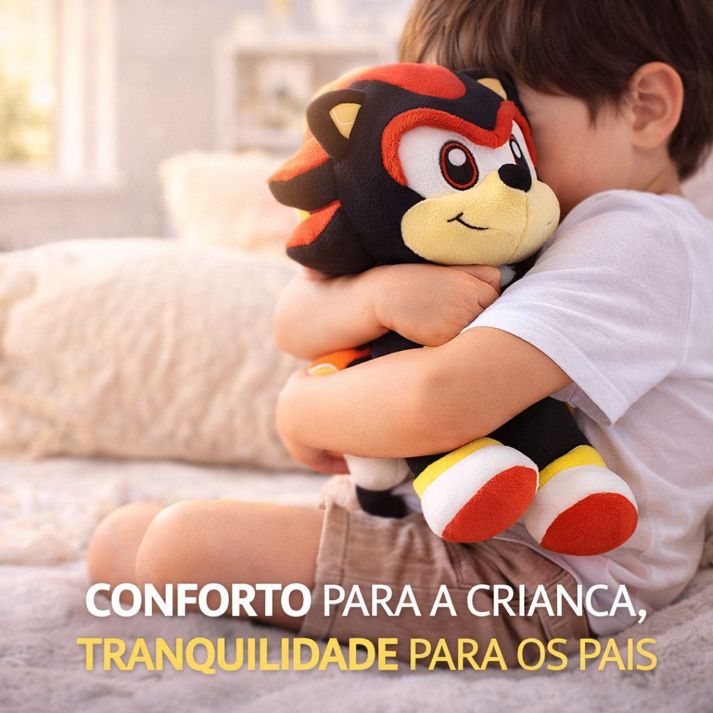 Boneco do Sonic Tails Amy Shadow Knuckles Silver - Urso de Pelucia Brinquedo Menina Menino pelúcias