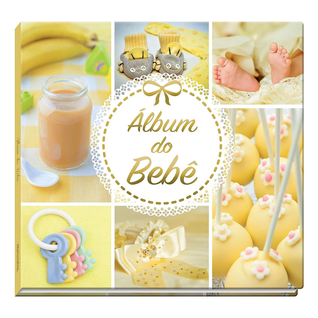 Álbum Do Bebe - Capa Dura Amarela
