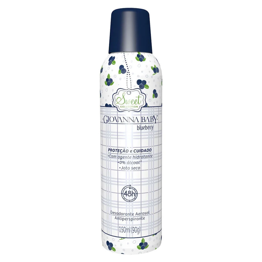 Desodorante Aerossol Giovanna Baby Blueberry 150ml