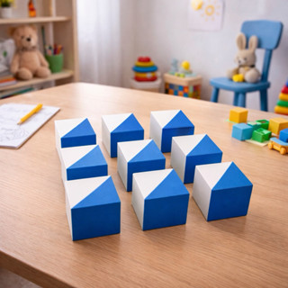 Cubo Kohs Wisc Wais Wasi Teste Raciocínio Lógico Presente Jogo Educativo 9 Peças em Oferta na Shopee