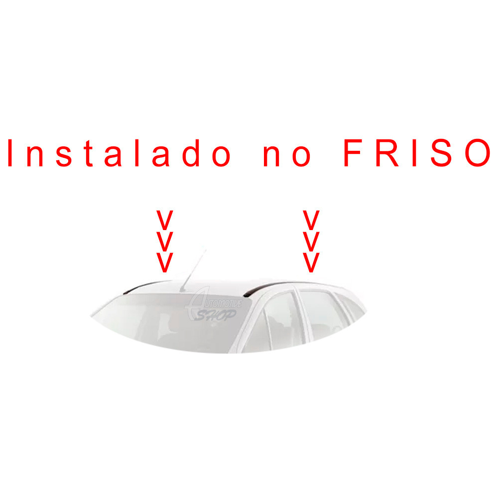 Automotive Rack Teto Aluminio GM Corsa Celta Cla Friso PRATA