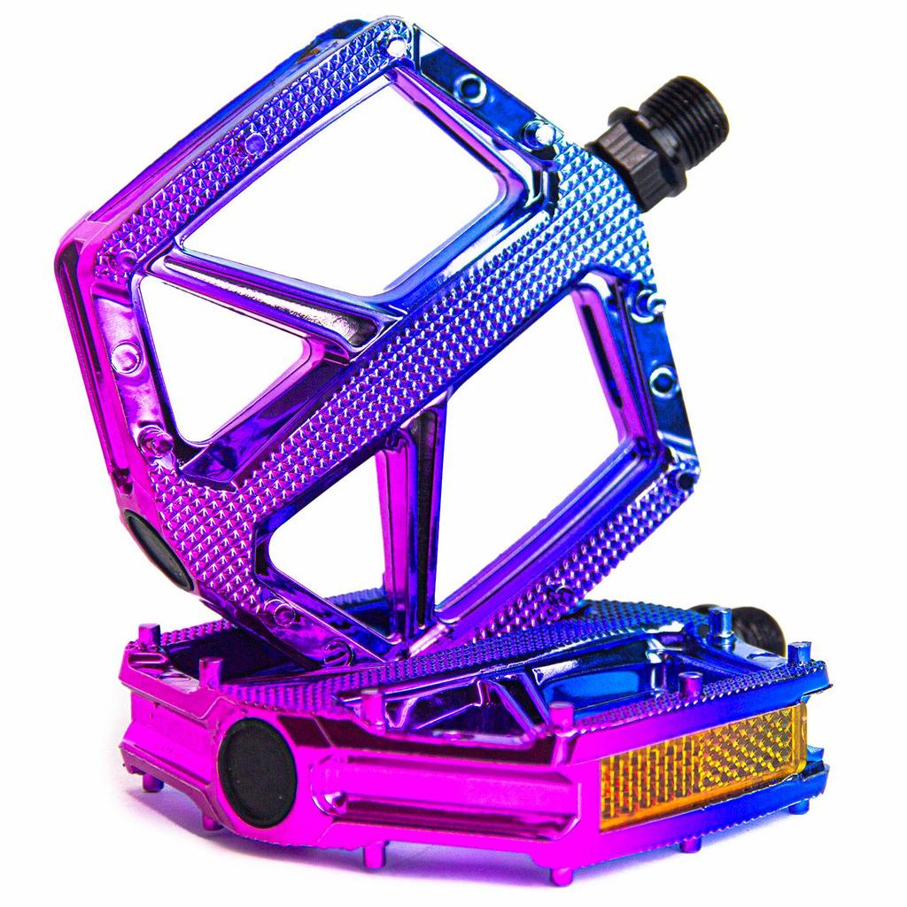 Pedal Bike Absolute Flat Grau 9/16 Nylon Wheeling Oil Slick AZUL-TURQUEZA em Oferta na Shopee