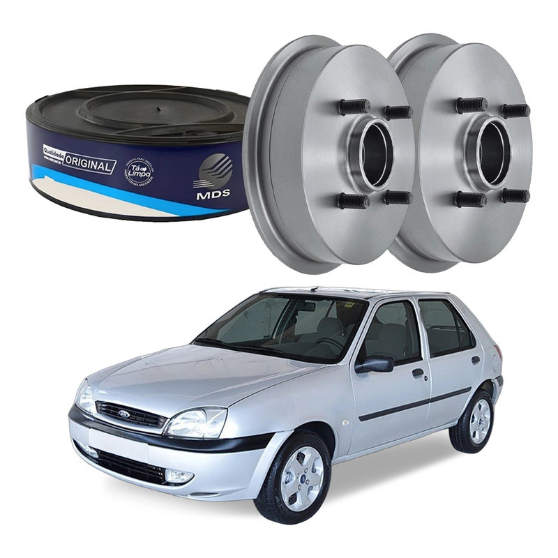 Tambor Freio Traseiro Fiesta Street 1.0 1.6 2000 A 2004 em Oferta na Shopee