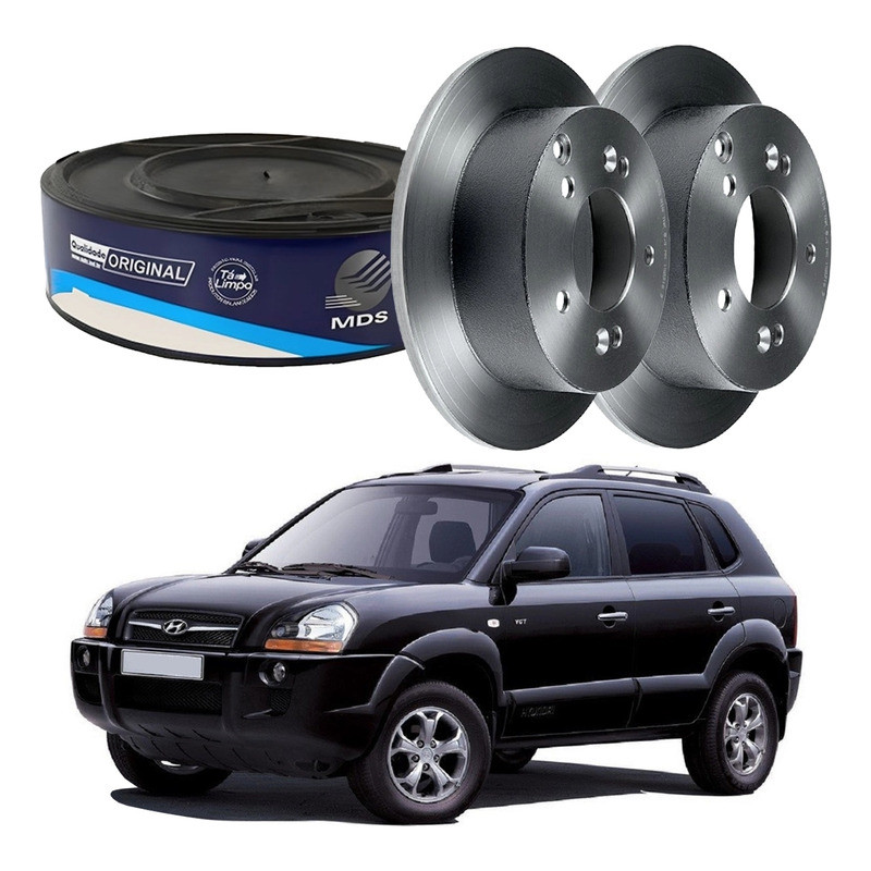 Disco De Freio Traseiro Mds Tucson 2.0 2005 A 2013 em Oferta na Shopee