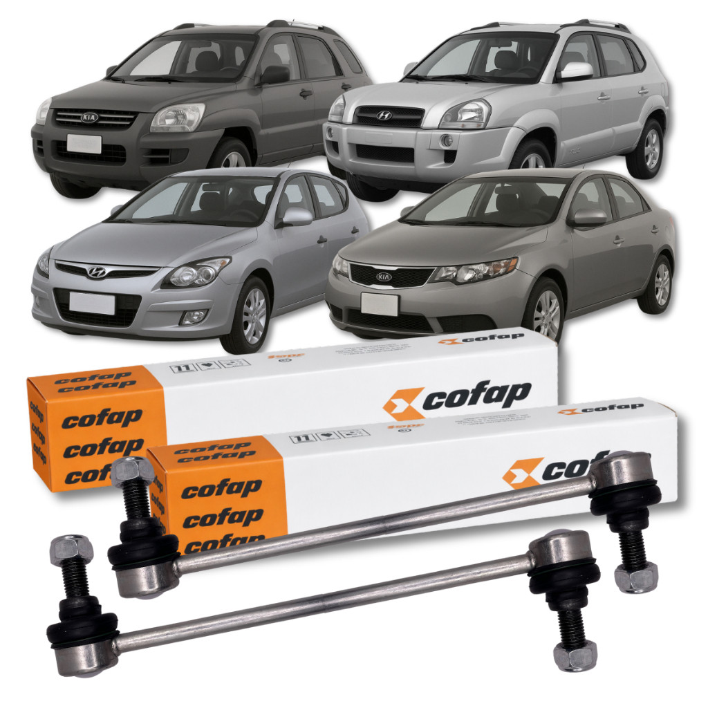 Par Bieleta Dianteira Cofap i30 Tucson Cerato Sportage Hyundai Kia Original