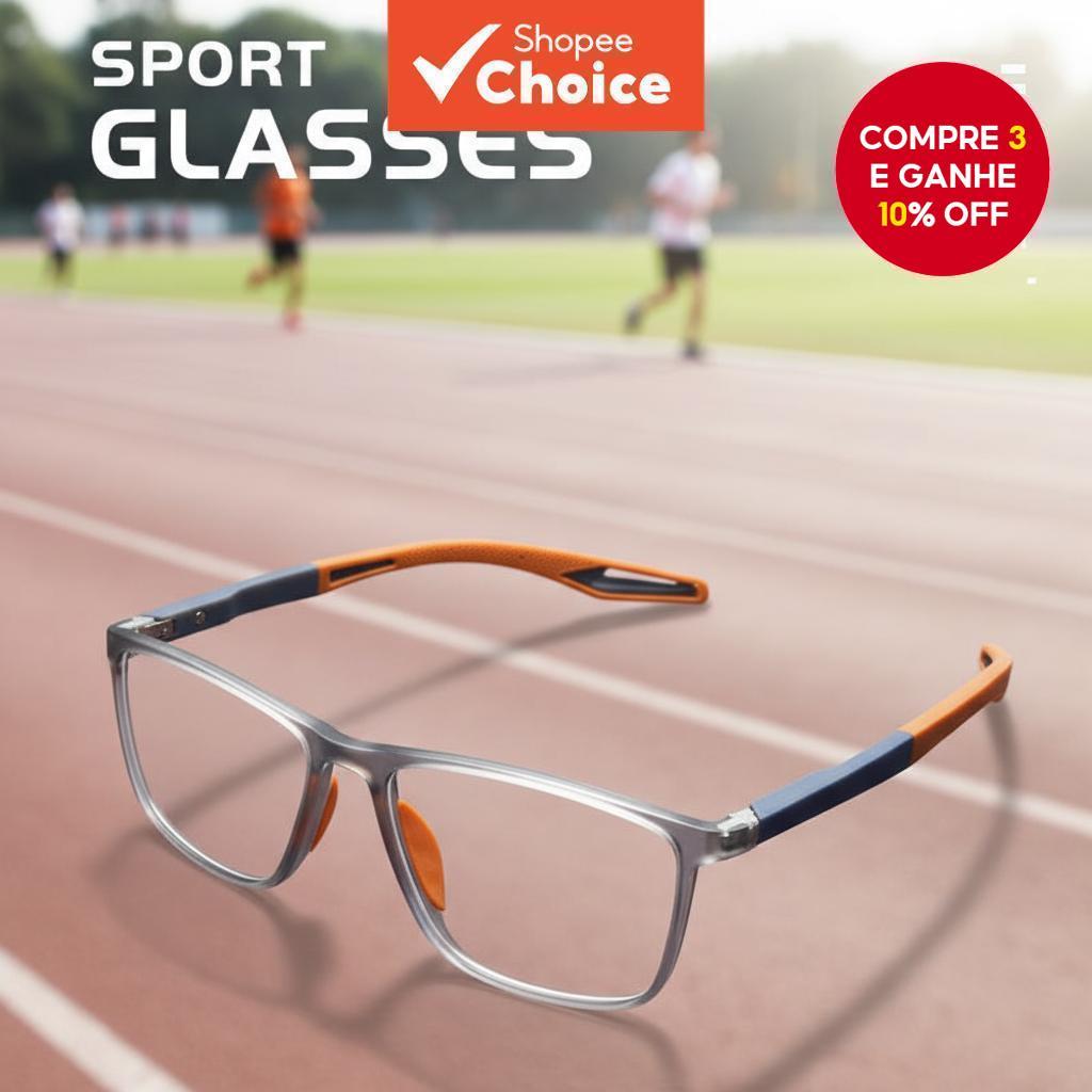 TR90 Óculos Esportivos Ultra Leve Bloqueador de Luz Azul Antiderrapante para Basquete Futebol em Oferta na Shopee