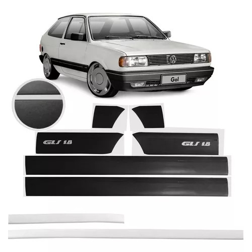 Kit Friso Lateral Gol Voyage Parati Gls 1.8 C/ Filete