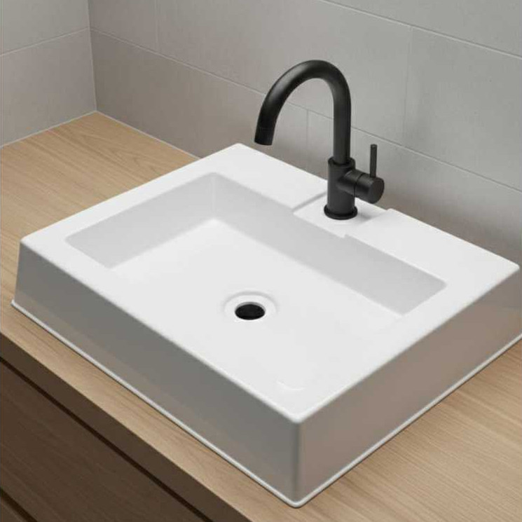 Cuba De Apoio Sobrepor Retangular 45x35 Banheiro Lavabo Prático e Moderno Envio Imediato em Oferta na Shopee