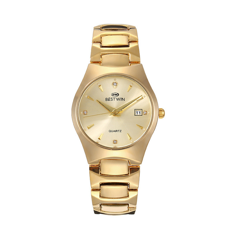 Relógio de casal redondo calendário relógio masculino relógio feminino relógio de quartzo relógio masculino