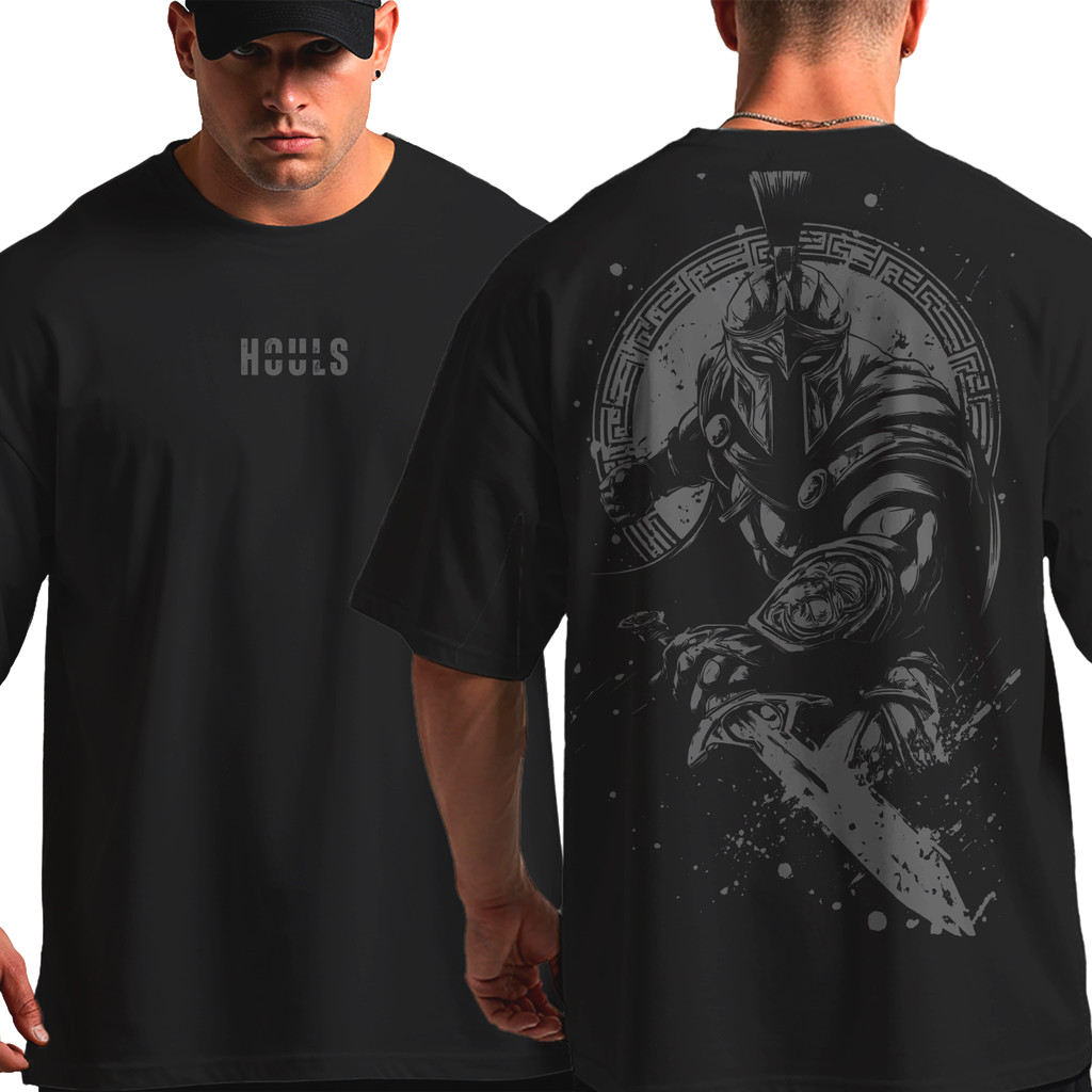 Camiseta Oversized Spartano Musculação Grande Algodão Treino Academia