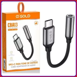 Cabo Adaptador Tipo C Ou Lightning Para Fone Ouvido P2 P3 3.5mm compativel com Samsung Xiaomi Iphone