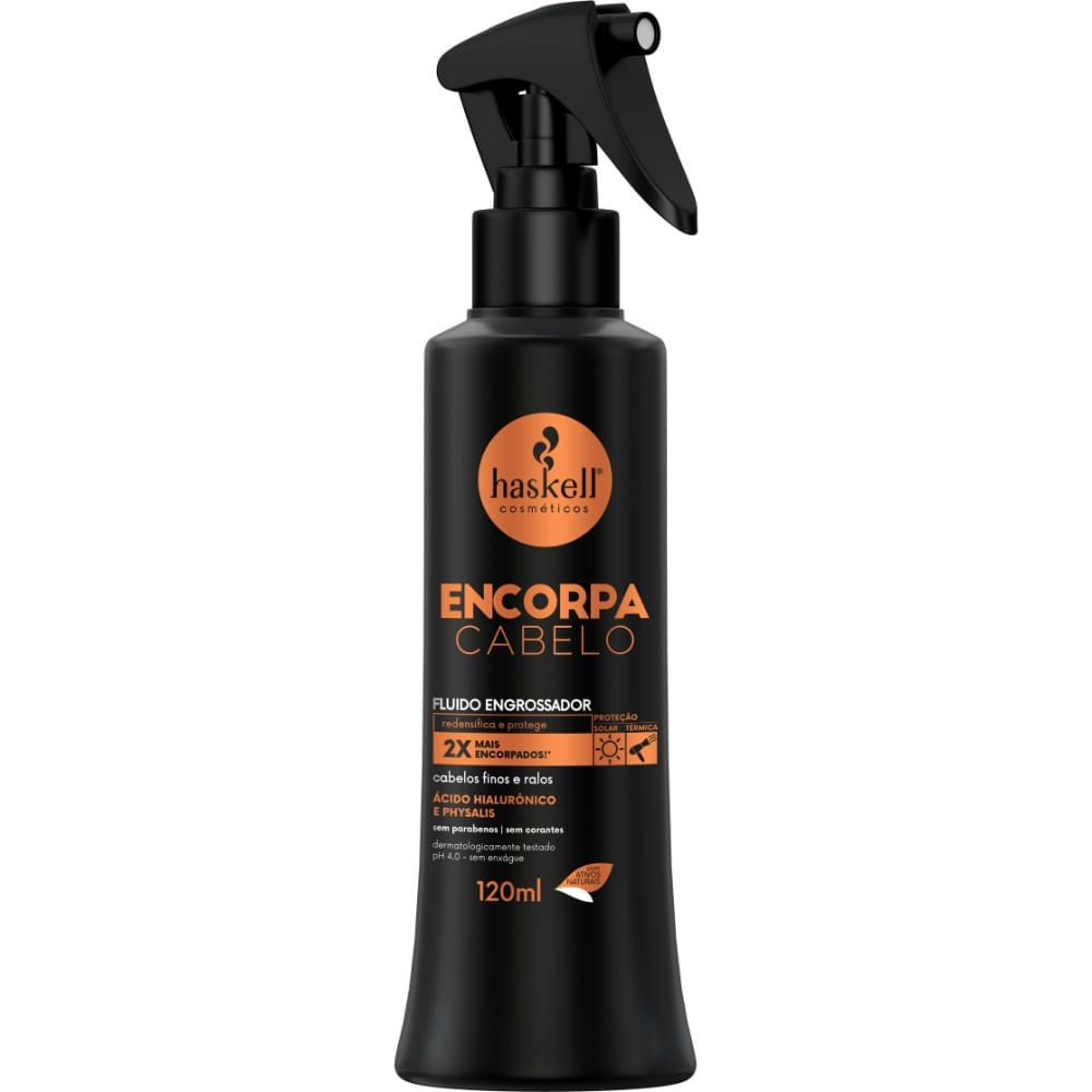 Fluido Engrossador Capilar Haskell Encorpa Cabelo 120ml em Oferta na Shopee