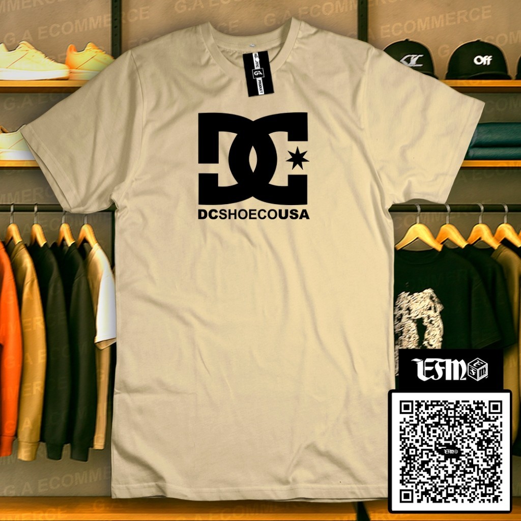 Camiseta Masculina Camisa T-shirt Básica DC Tagline Skate Surf Streetwear Algodão Conforto Qualidade