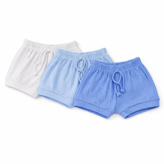 Conjunto de Bermuda Bebê Petutinha Canelada Lisa -  03 Peças em Oferta na Shopee