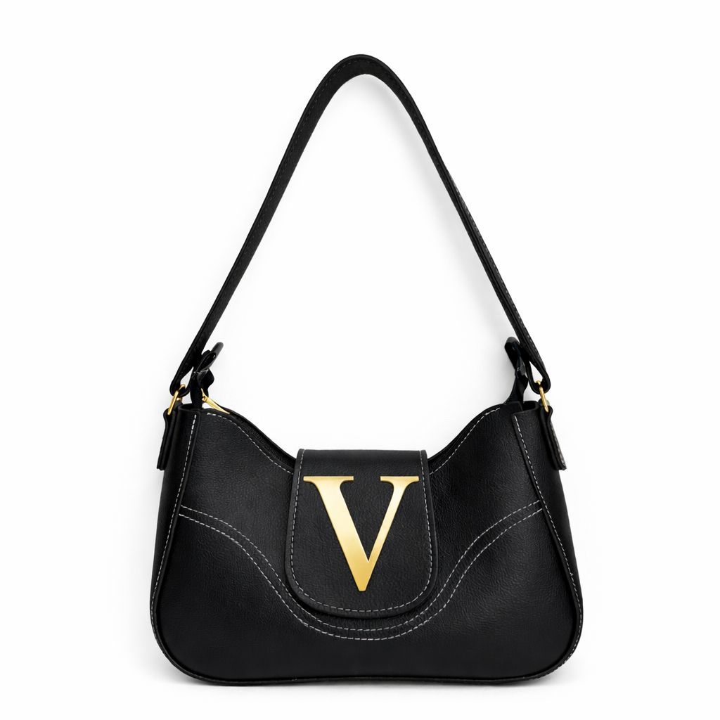 Bolsa Feminina Velure Lunna Luxo Com Metais Dourado Elegante Moderna De Ombro em Oferta na Shopee