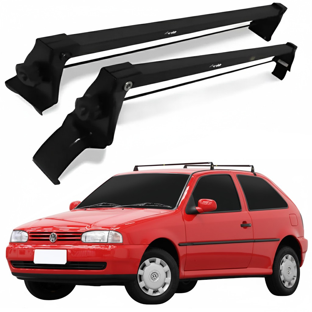 Rack De Teto Bagageiro Gol G2 G3 G4 2 Portas 1994 A 2014 Preto