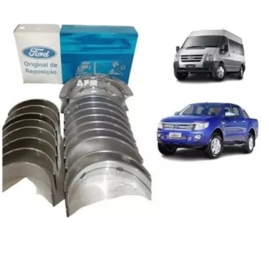 Jogo Bronzina Mancal/ Biela Std Ford Transit/ Ranger 2.2/2.4