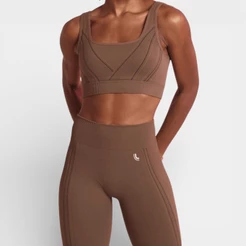 Top Esportivo Lupo LSport Seamless Max II - Marrom Escuro