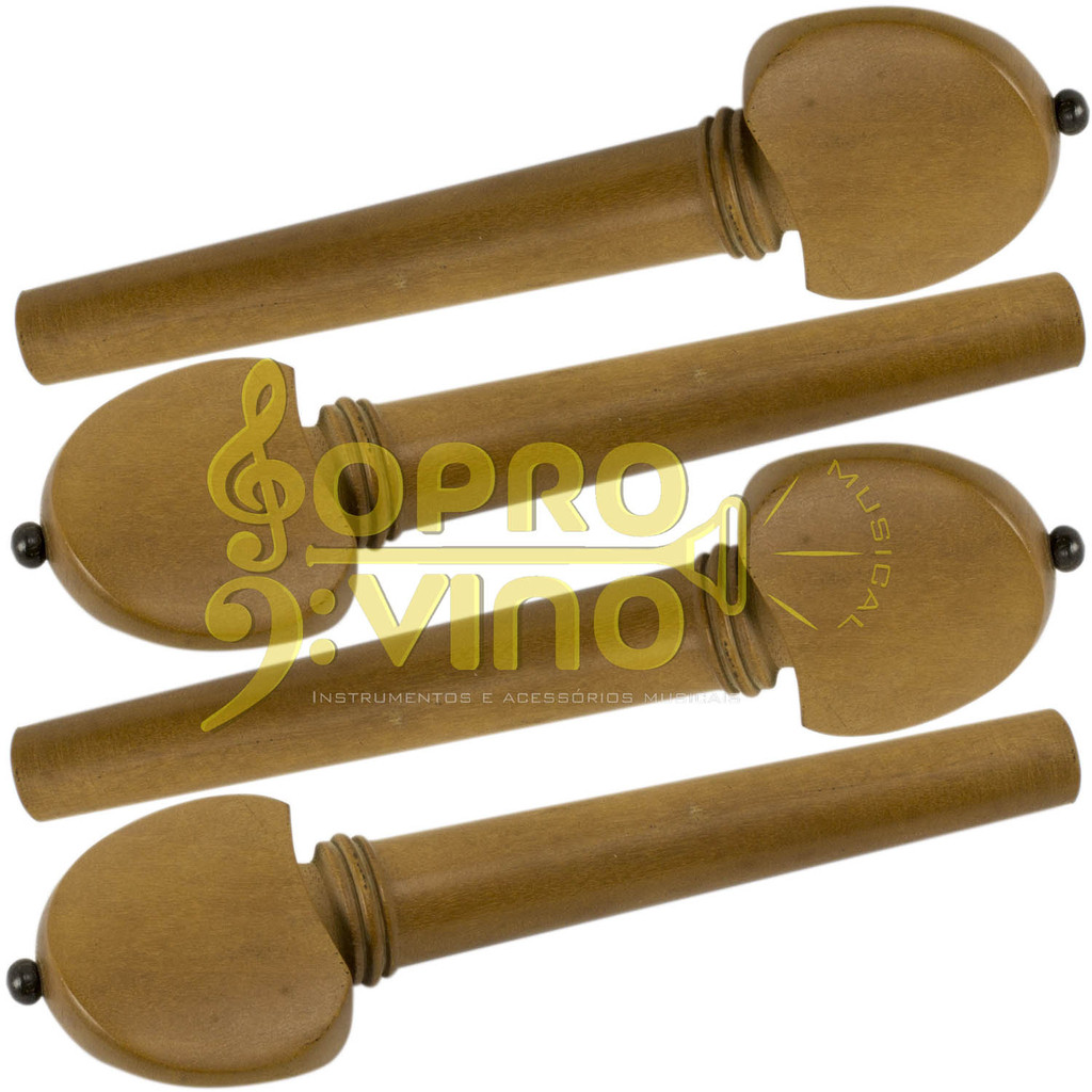 Cravelha para Violoncelo Cello 4/4 Boxwood Hill com Pino Preto Dominante Kit Cod 8314