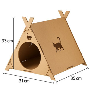 Casinha Para Gato em MDF Toquinha Toca de Gatinhos Casa Pet gato Conforto Descanso em Oferta na Shopee
