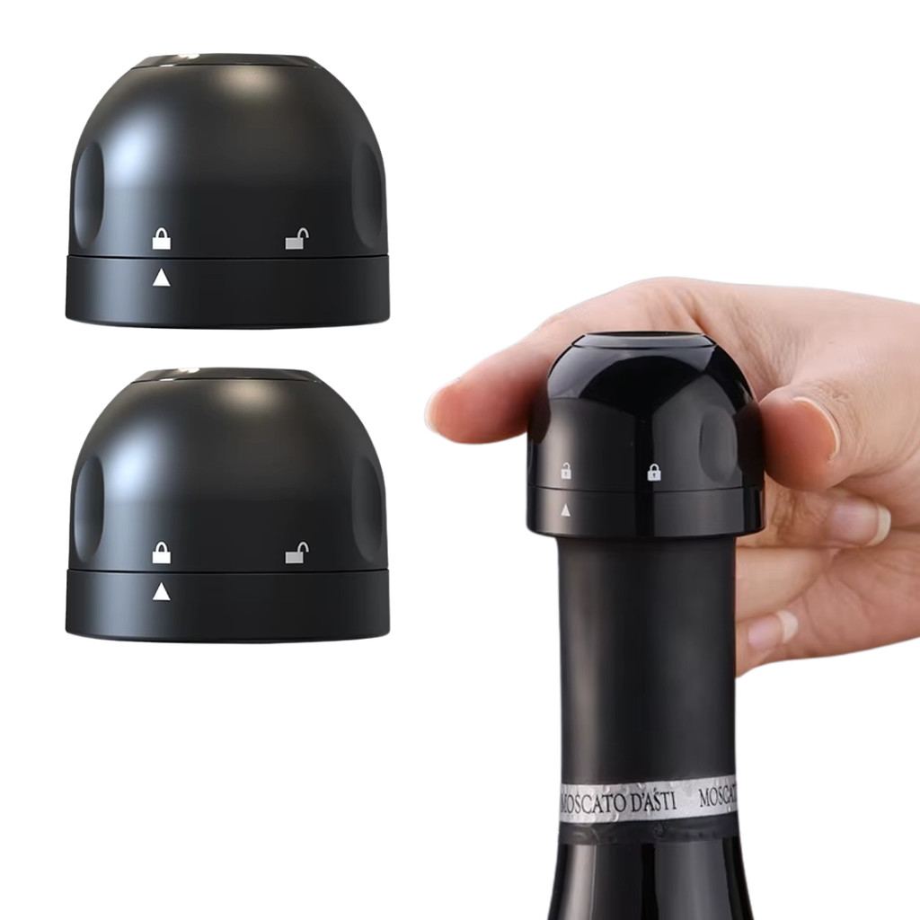 2 Un Rolha Para Garrafa De Vinho Champanhe Tampa Reutilizavel Silicone A Vácuo