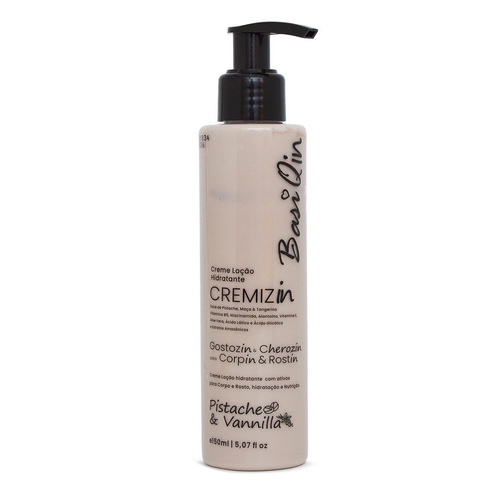 Cremezin Nudezin Pistache e Vanilla Corpin e Rostin BasiQin 150ml