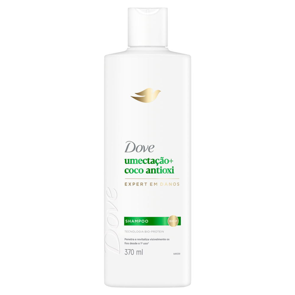 Shampoo Dove Umectação e Coco Antioxi Expert em Danos 370ml em Oferta na Shopee