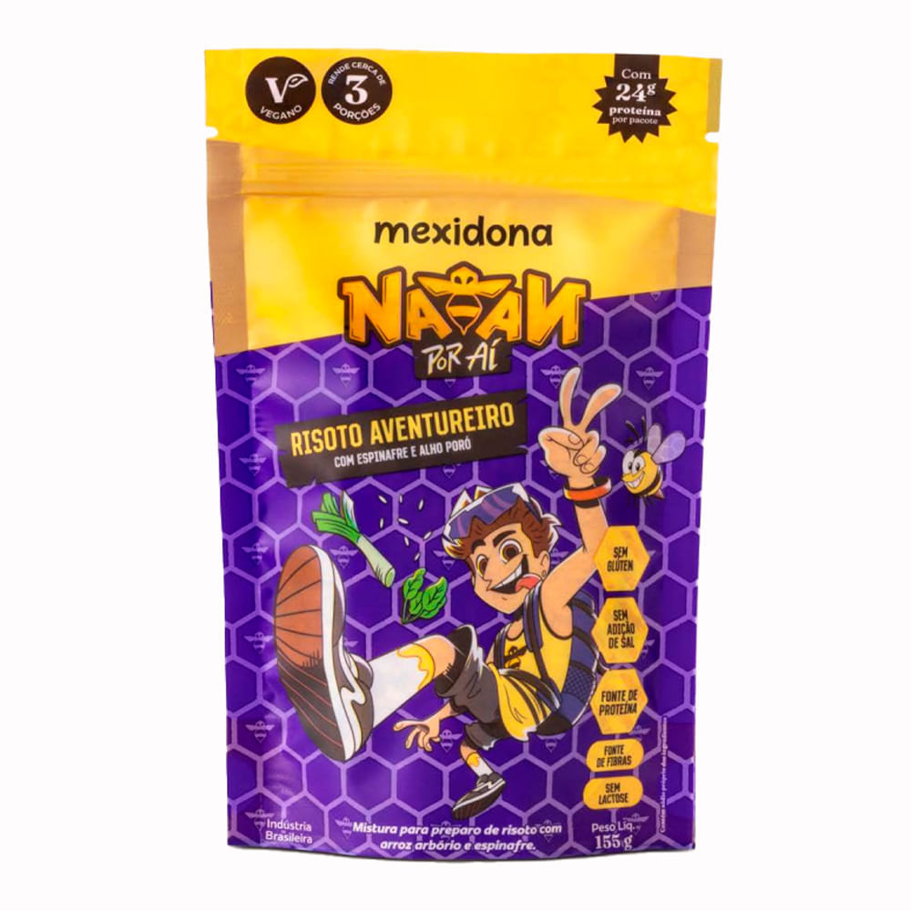 Risoto Aventureiro Mexidona com Espinafre e Alho Poro 155g