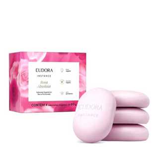 Sabonete Vegetal em Barra Instance Rosa Absoluta 80g (4 unidades) em Oferta na Shopee