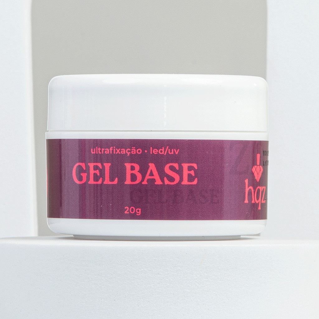 Gel Base HQZ Nails 20g para Fixação e Aderência em Alongamentos de Unhas em Oferta na Shopee