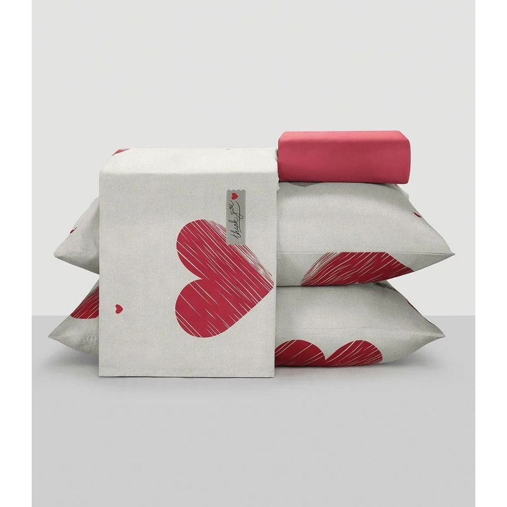 Jogo De Cama Solteiro 3 Peças Lar E Lazer Cinza em Oferta na Shopee