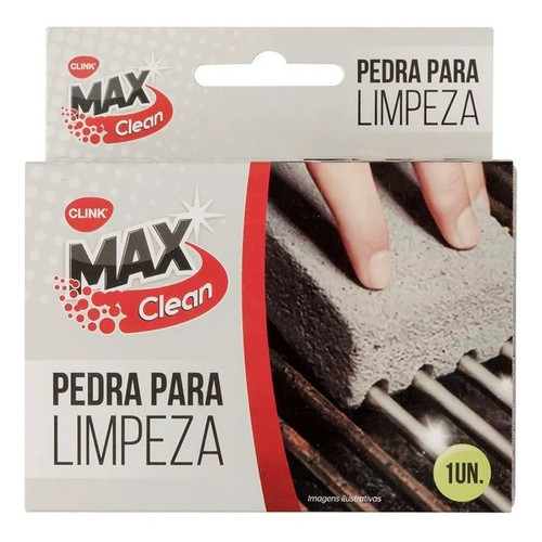 Pedra Max Clean Limpeza Pesada Grelha Churrasqueira Aço Inox Porosa