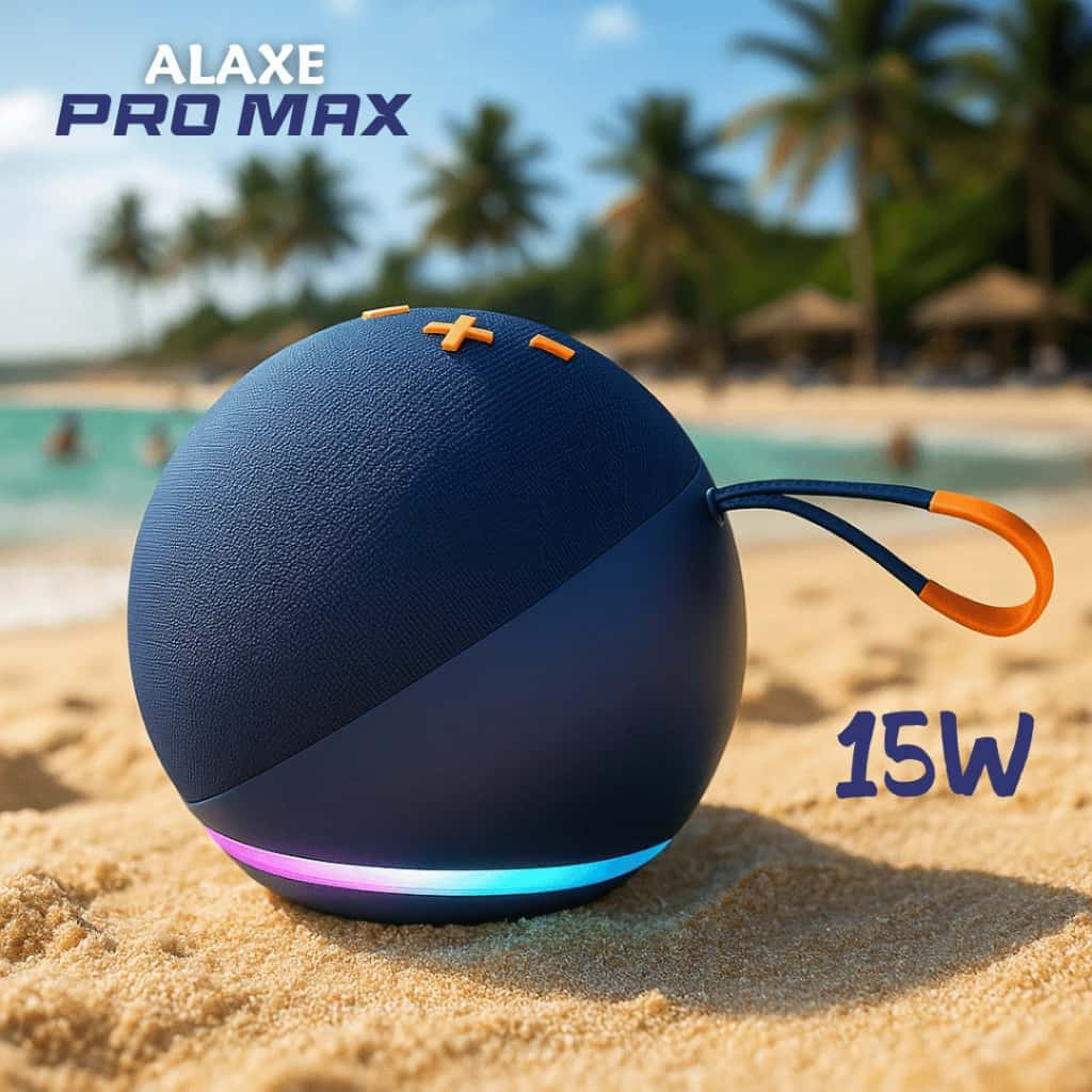 Caixa de Som ALAXE PRO MAX c/ COMANDO DE VOZ POR APP Bluetooth