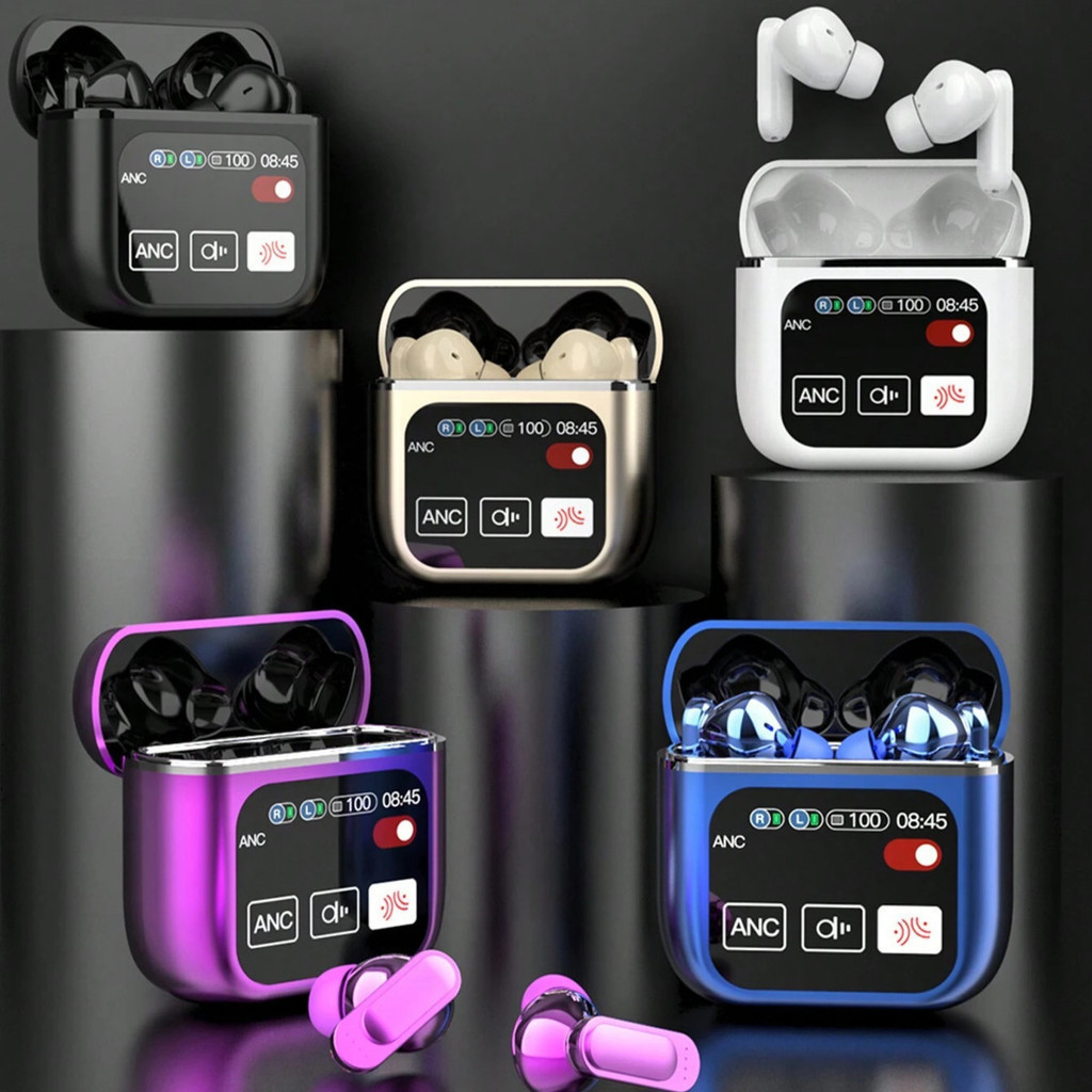 LCD Touch Screen Cancelamento de Ruído Earbuds Som Mini Stereo Wireless BT Fone de ouvido em Oferta na Shopee