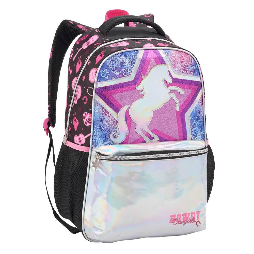 Mochila Infantil Feminina Cowgirl em Oferta na Shopee
