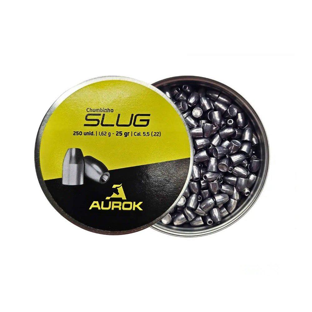 Chumbinho Aurok Slug 5,5mm 25gr com 250 unid