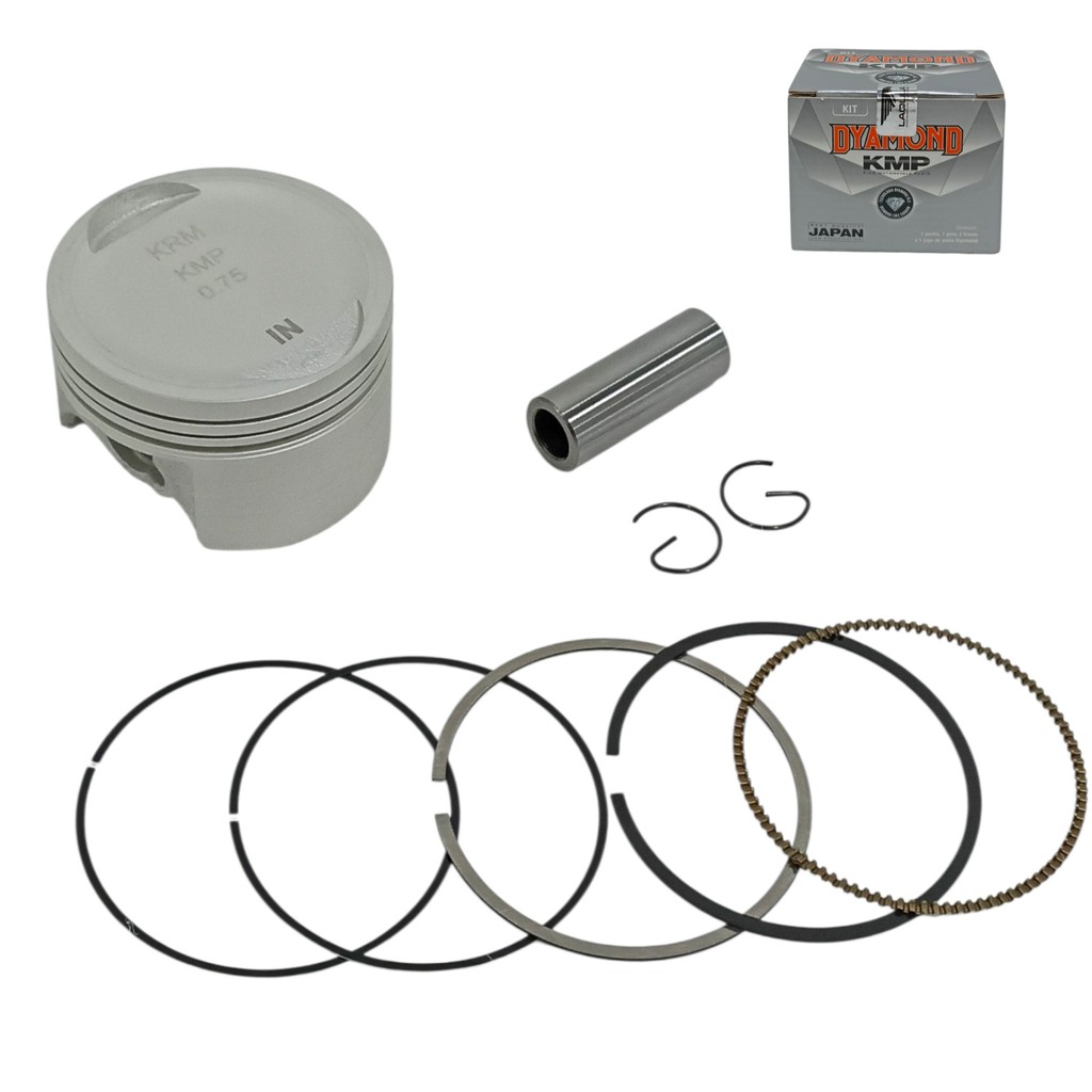 Kit Pistão Anéis 0,75mm Crf 150F 2012 em diante  Cg 150 Titan 2004 a 2015 Nxr 150 Bros 2006 a 2015