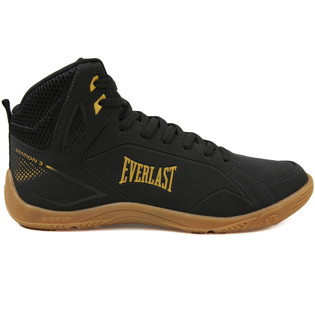 TÊNIS EVERLAST STATION 3 UNISSEX PRETO/DOURADO em Oferta na Shopee
