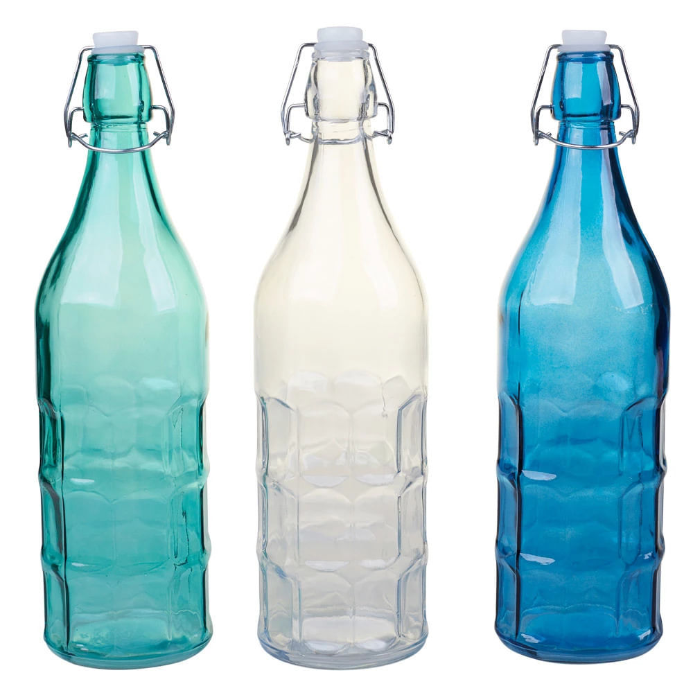 Garrafa de Vidro Geladeira Cazza Veneza em Vidro 1L - Item Sortido em Oferta na Shopee