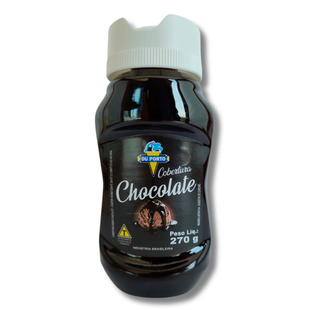 Cobertura de Chocolate Du Porto para Sorvete 270g em Oferta na Shopee