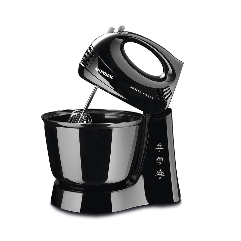Batedeira Mondial Prática B-44-B Preta - 400W 110V em Oferta na Shopee