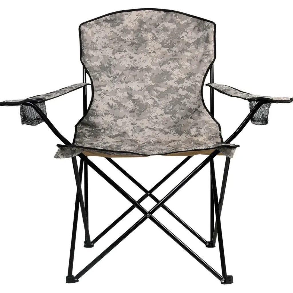 Cadeira Dobrável Camping Comfort Plus 150kg Camuflado Kala em Oferta na Shopee