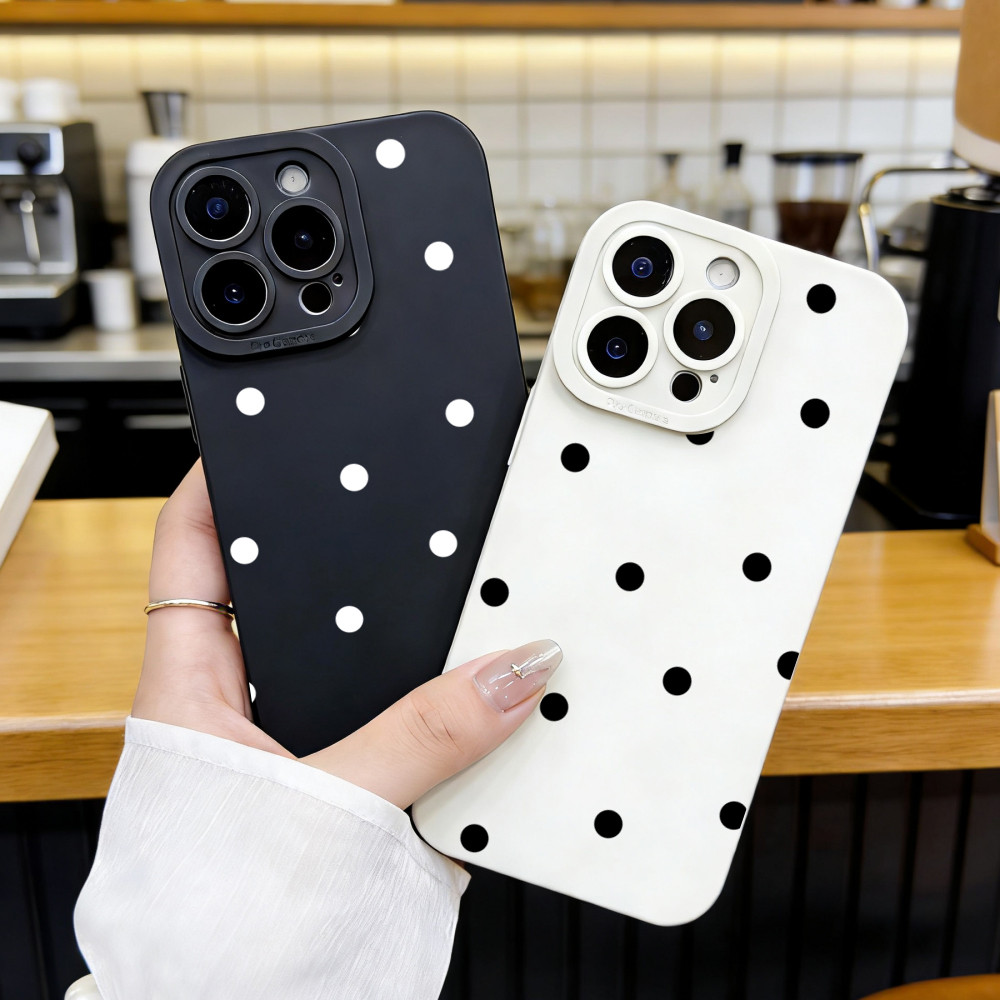 Capa Para iPhone 13 17 Air Pro Max 16 15 14 12 11 XS XR 7 8 Plus Silicone Macia Simples Ponto Caseplan em Oferta na Shopee