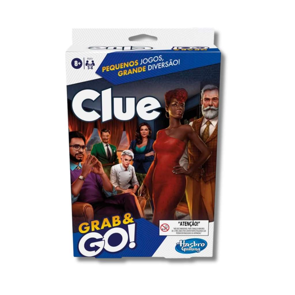 Jogo de Tabuleiro Portátil Grab and Go! +8 anos Clue Hasbro - 18588