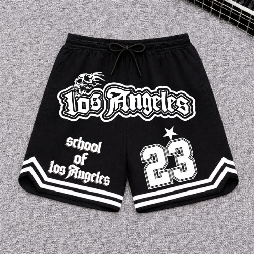 Bermuda Short Basquete Masculino Dry Fit Estampa Los Angeles 23 Streetwear Academia Confortavel Respiravel COD 805