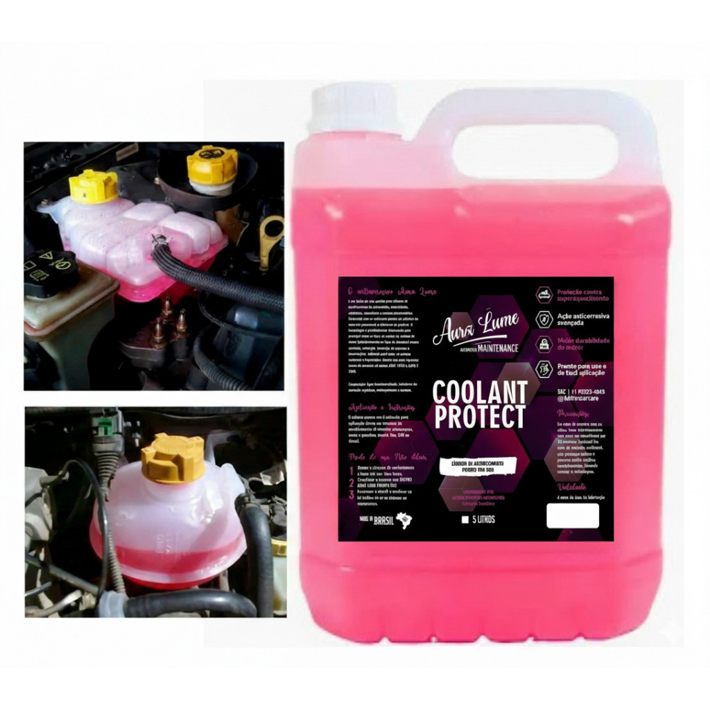 Aditivo Automotivo AuraLume Radiadores Arrefecimento 5L Pronto Uso Rosa Fluido Automotivo Arrefecimento em Oferta na Shopee