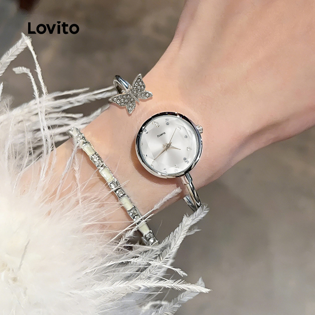 Lovito  Relógio de Quartzo com Diamante Brilhante Elegante LFA111061 em Oferta na Shopee
