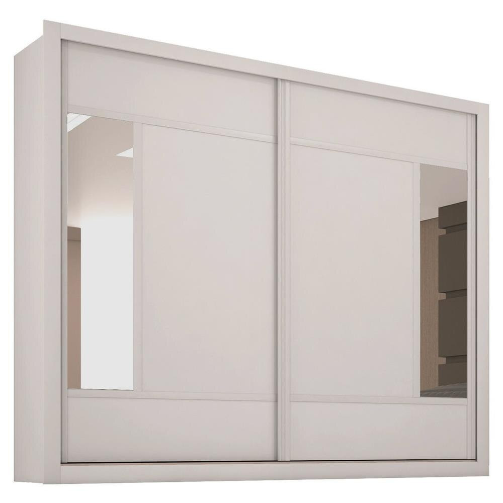 Guarda-Roupa Casal Europa Triunfo Flex com Espelho, 2 Portas de Correr e 6 Gavetas 226cm de Largura