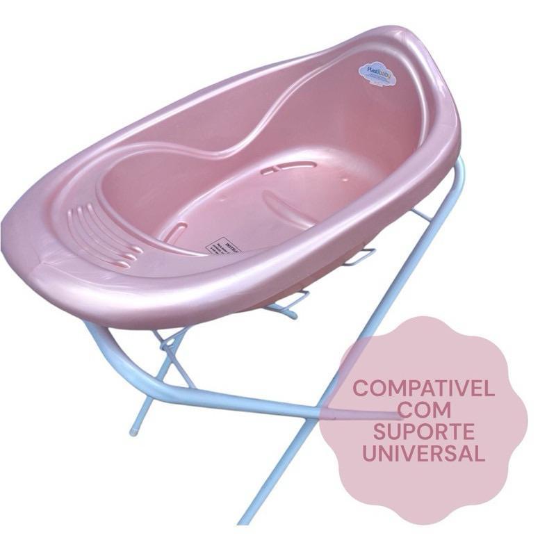 Banheira de Bebê + Brinde Saboneteira da Cor da Banheira com Valvula.